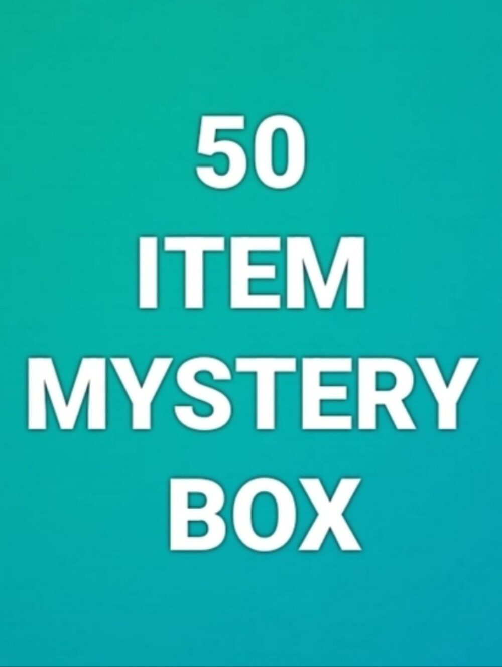 50 Piece Mystery Box. Everything in Brand New - Excellent Condition!